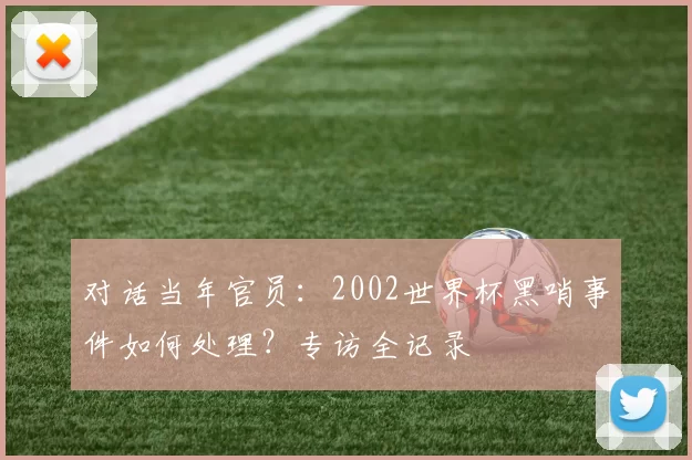 对话当年官员：2002世界杯黑哨事件如何处理？专访全记录